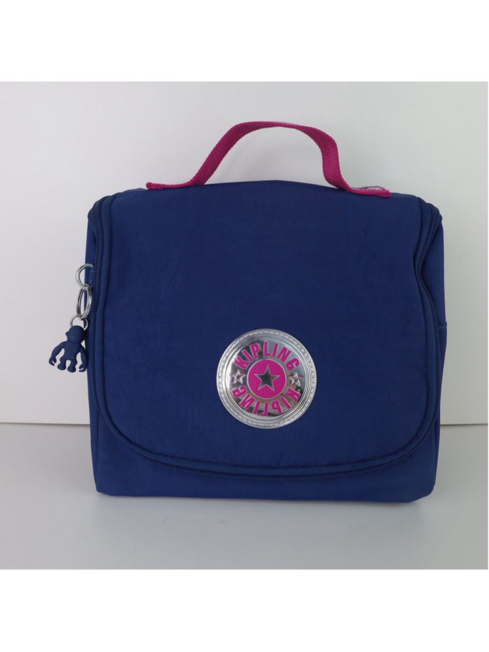 Kipling Toiletry Bag Travel Organizer Cosmetic Makeup Pouch Zip Case Nylon